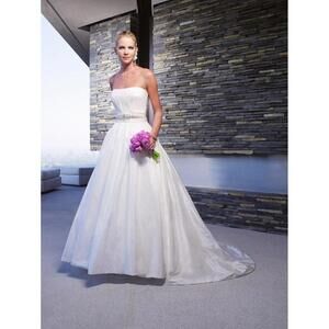 casablanca bridal wedding gown 1932 sz 14 dress nwt new $999